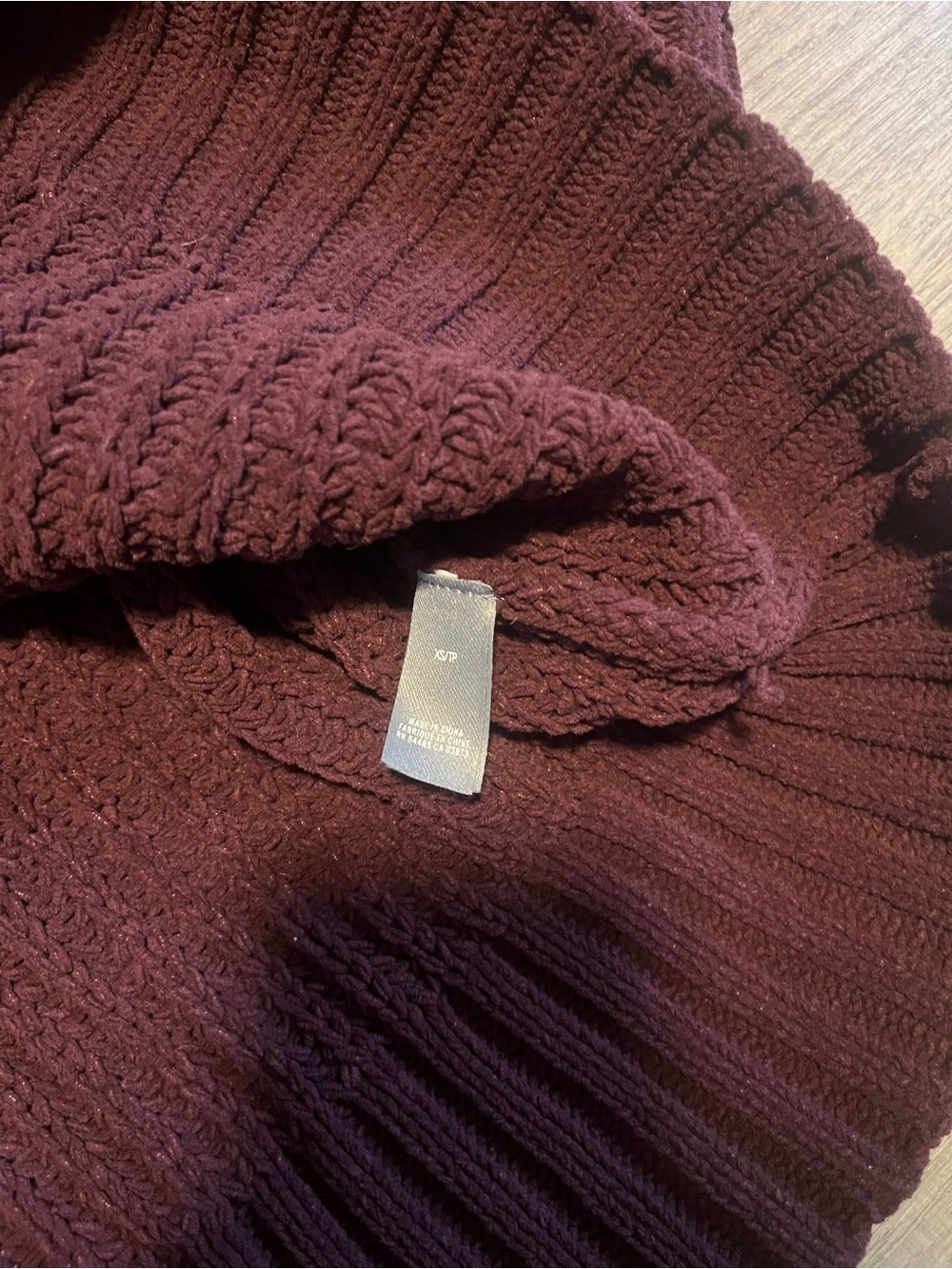 Aerie Purple Turtleneck Oversized Sweater Like New size XS - Picture 3 of 4